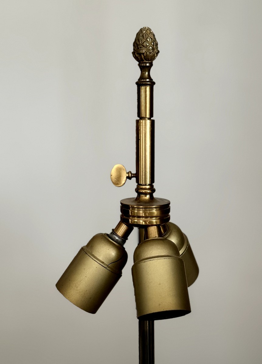 Maison CHARLES  Paire de lampes "LOTUS" France 1970 -photo-2