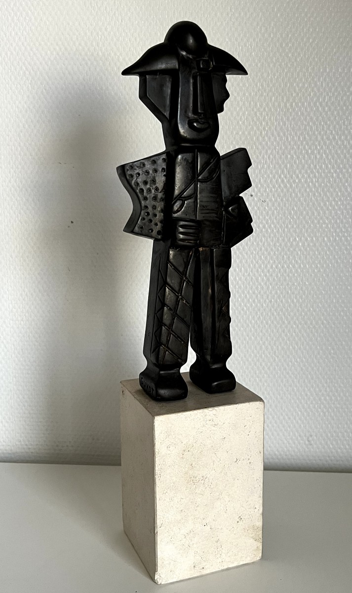 " Clown" Jacques-Henri GUYOT (1946)  Épreuve en Bronze-photo-2