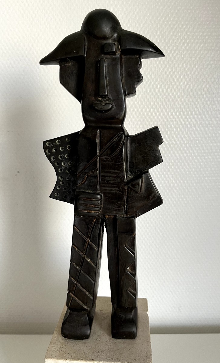 " Clown" Jacques-Henri GUYOT (1946)  Épreuve en Bronze-photo-3