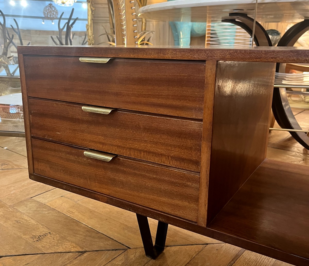 Osvaldo Borsani – Bureau modèle T95, 1ère édition Tecno, circa 1950-photo-6