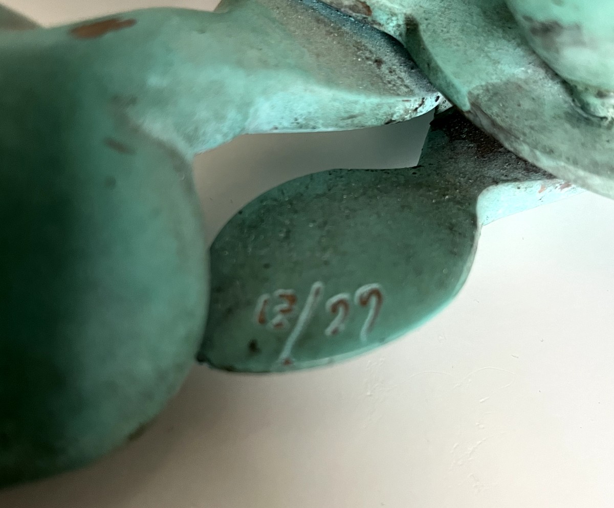 ARMAN Sculpteur Paire de Chandeliers aux cuillères - Bronze -photo-6