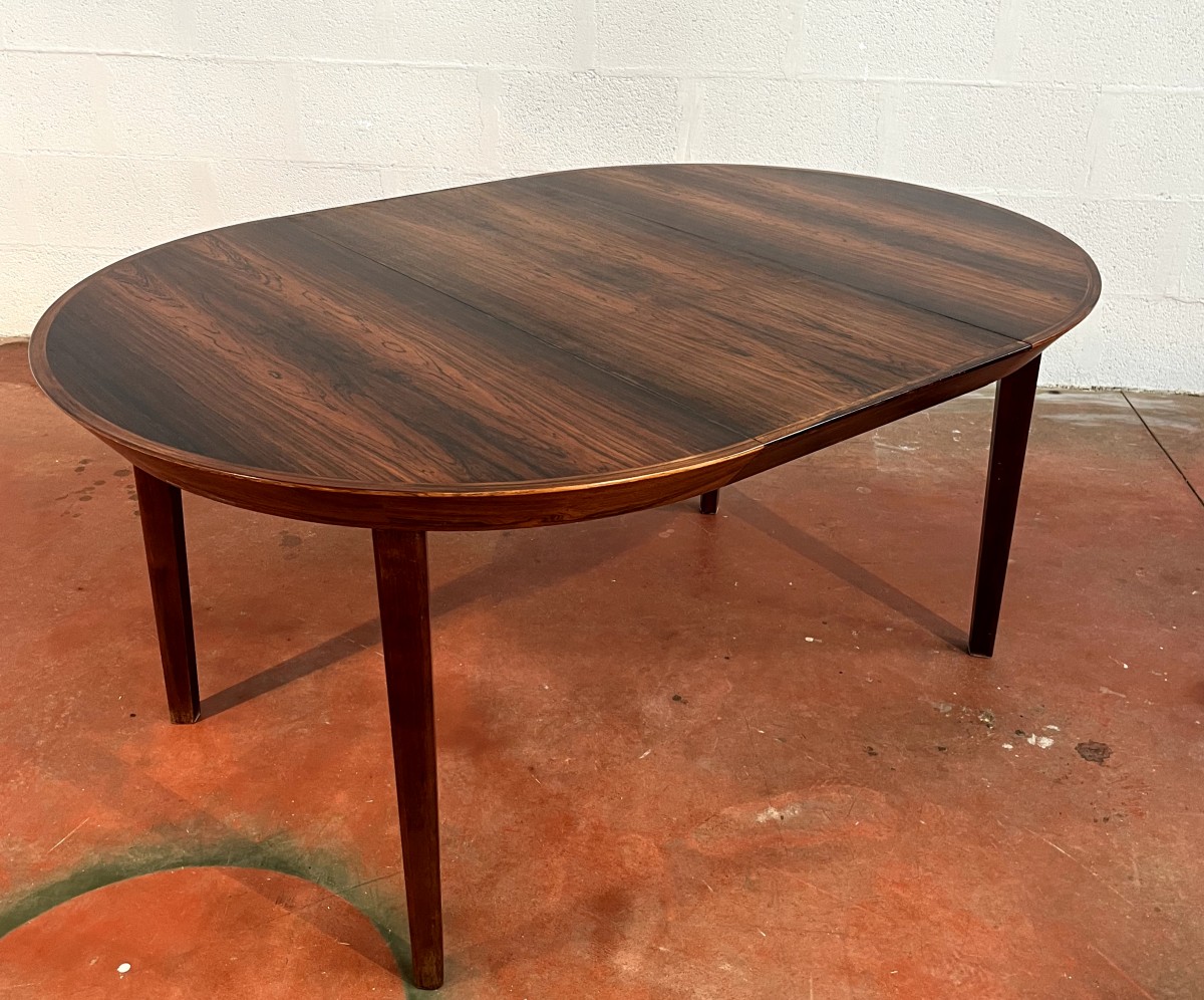 Ole HALD  Table ronde modèle "33" à double extension  Danemark 1960-photo-4