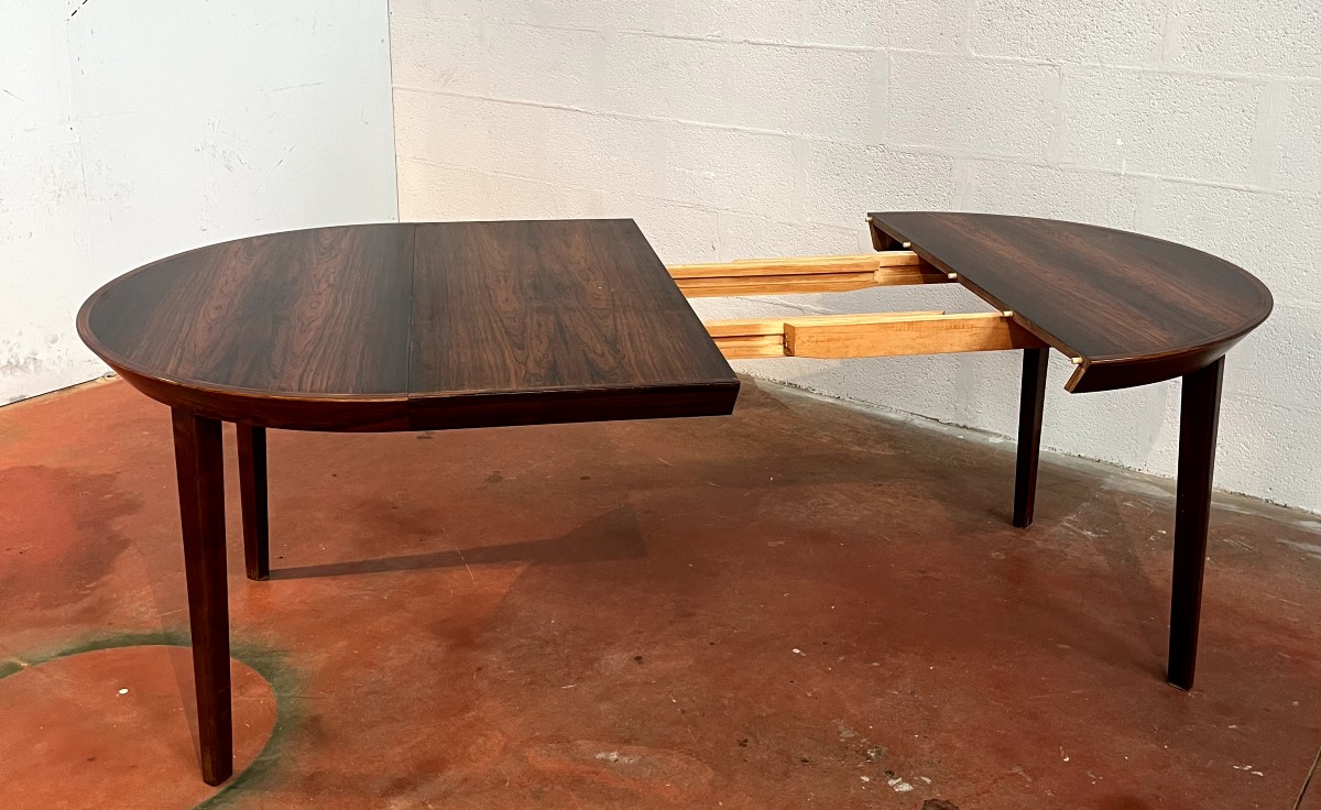 Ole HALD  Table ronde modèle "33" à double extension  Danemark 1960-photo-5