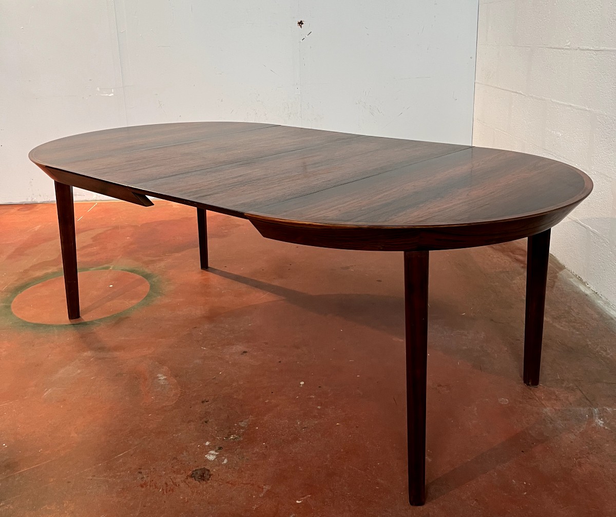 Ole HALD  Table ronde modèle "33" à double extension  Danemark 1960-photo-7