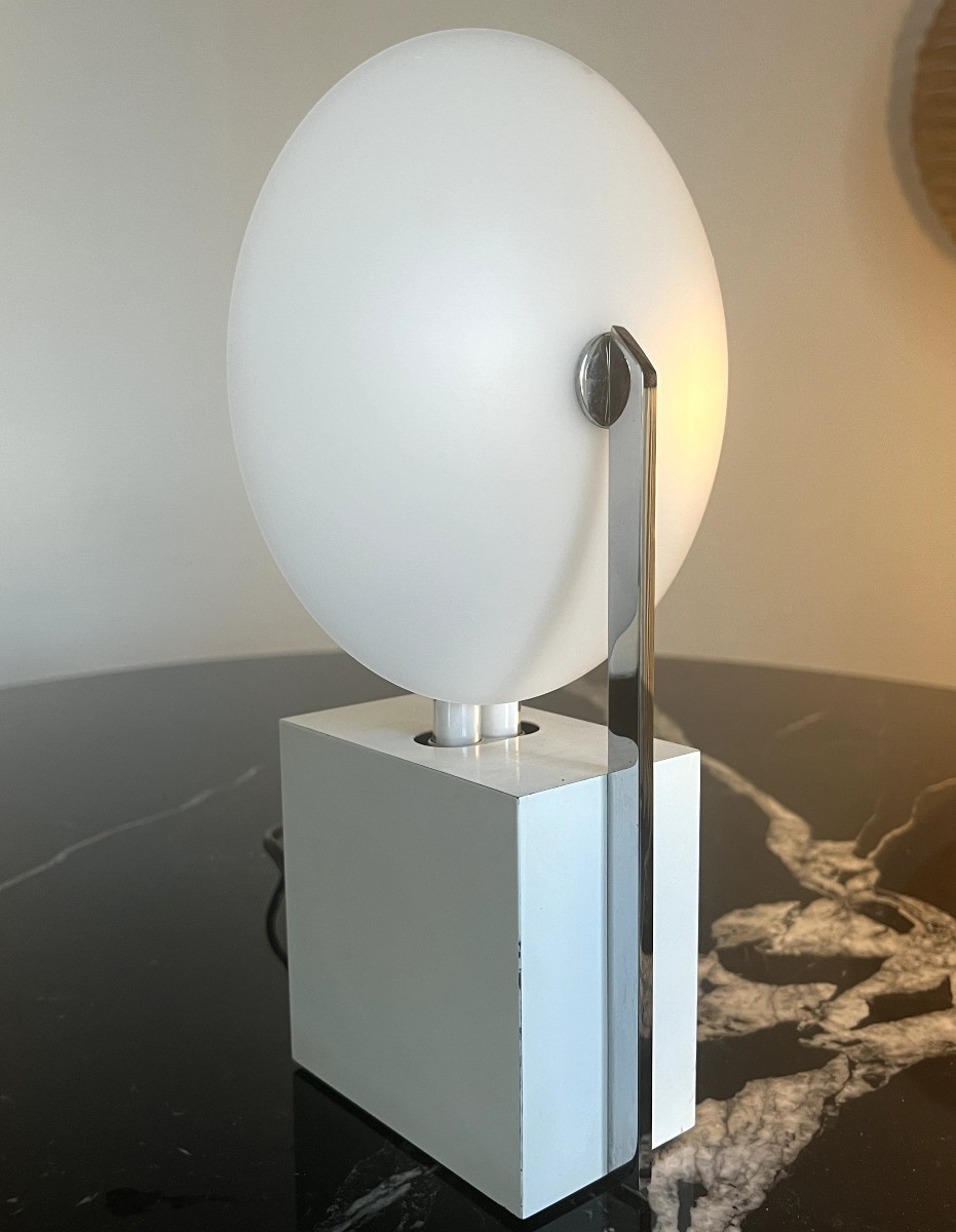  Sabine Charoy Pair Of Table Lamps Model 10606 Verre Lumière Edition France 1981-photo-1