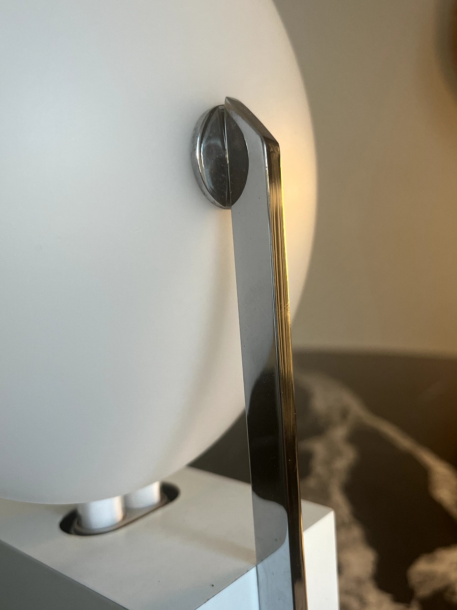  Sabine Charoy Pair Of Table Lamps Model 10606 Verre Lumière Edition France 1981-photo-2