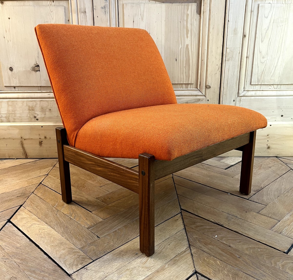 Yngve EKSTRÖM  Paire de Chauffeuse Scandinave de 1960  Éditeur Pastoe-photo-2