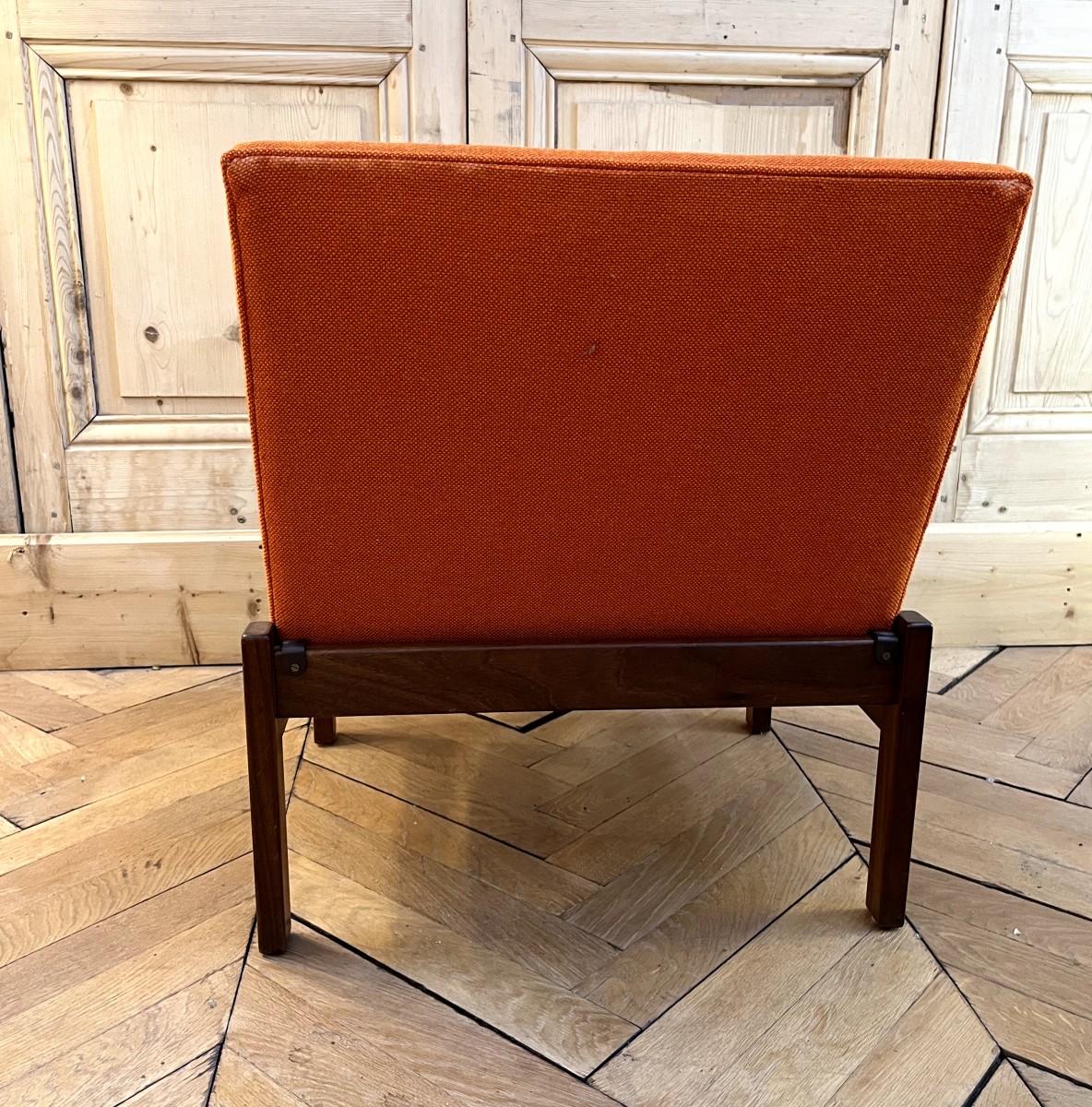 Yngve EKSTRÖM  Paire de Chauffeuse Scandinave de 1960  Éditeur Pastoe-photo-4