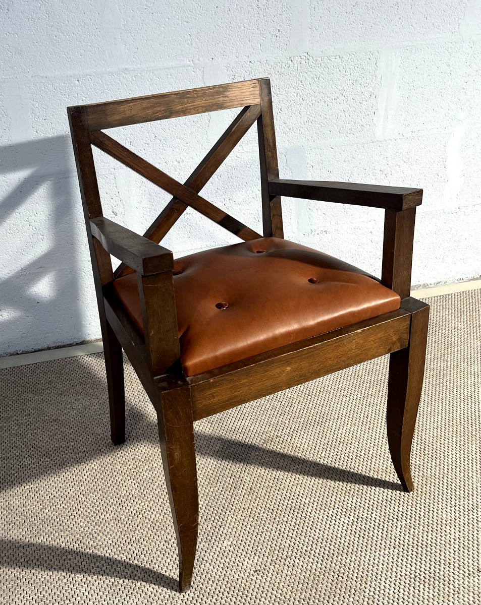 Fauteuil de l'ébéniste Lyonnais Francisque Chaleyssin (1872-1951)