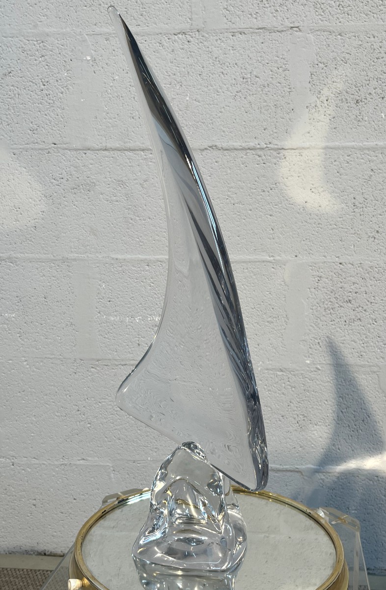 DAUM France « Voile » Grand modèle - France, années 1960-photo-3