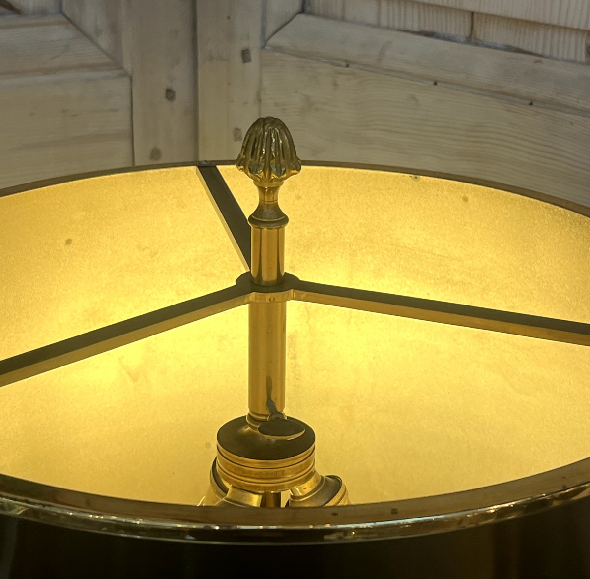 Maison Charles & Fils Egg Lamp, Bronze And Brass, France, 1970-photo-1