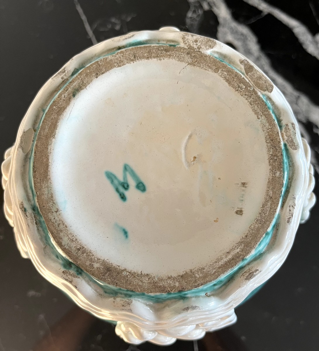 Vase de forme ovoïde en céramique de Gustave Asch pour la Faïencerie de Sainte-Radegonde-photo-2