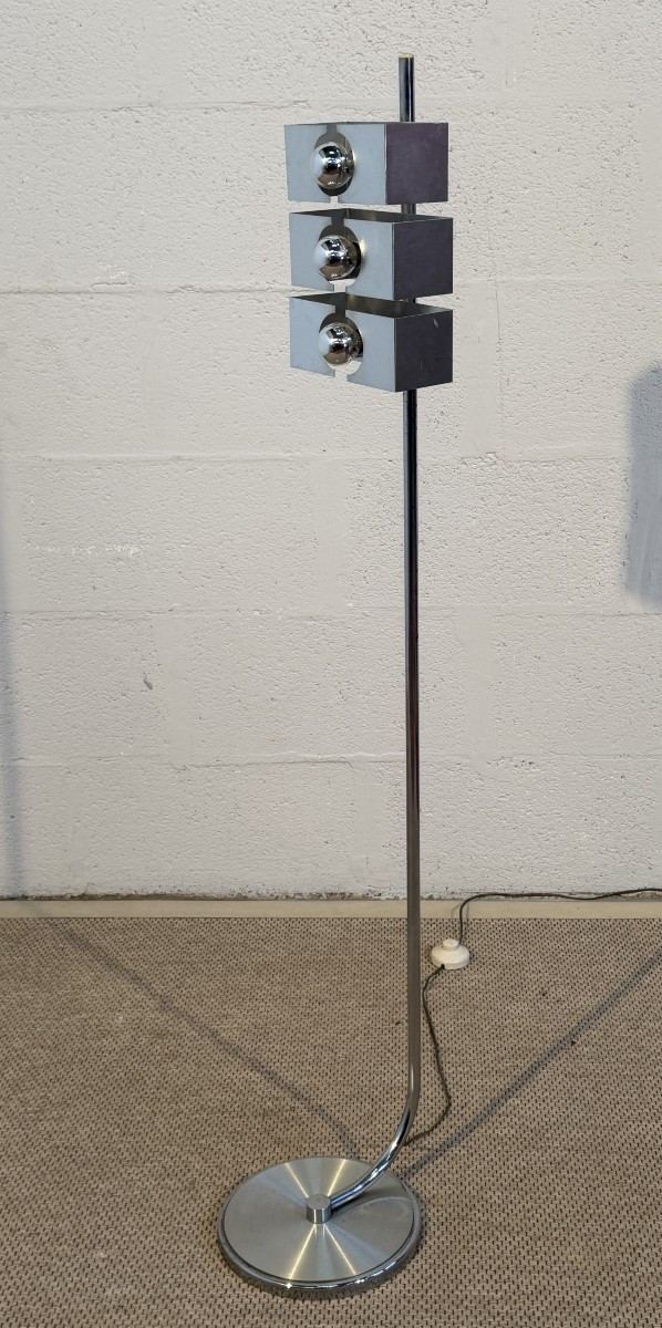 1970s Floor Lamp In Space Age Design,-photo-4