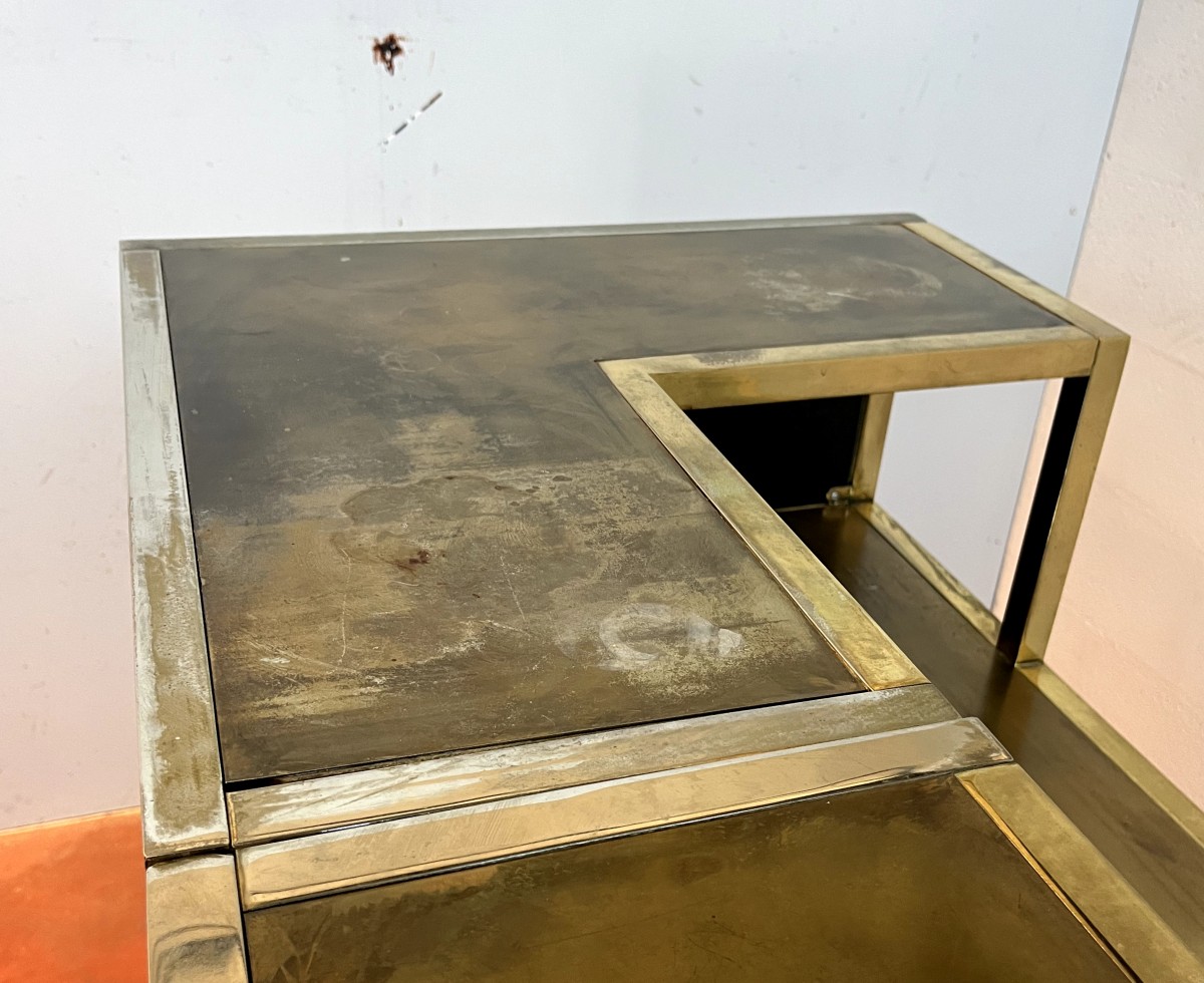 Maison JANSEN  Bar comptoir composé de deux modules France 1970-photo-2