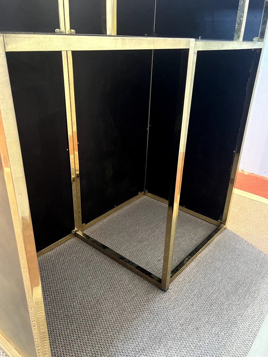 Maison JANSEN  Bar comptoir composé de deux modules France 1970-photo-4