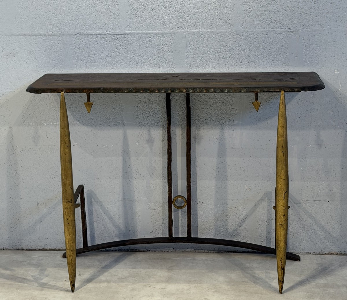 Jean-Jacques ARGUEYROLLES (1954)  Console brutaliste  France 1990-photo-2