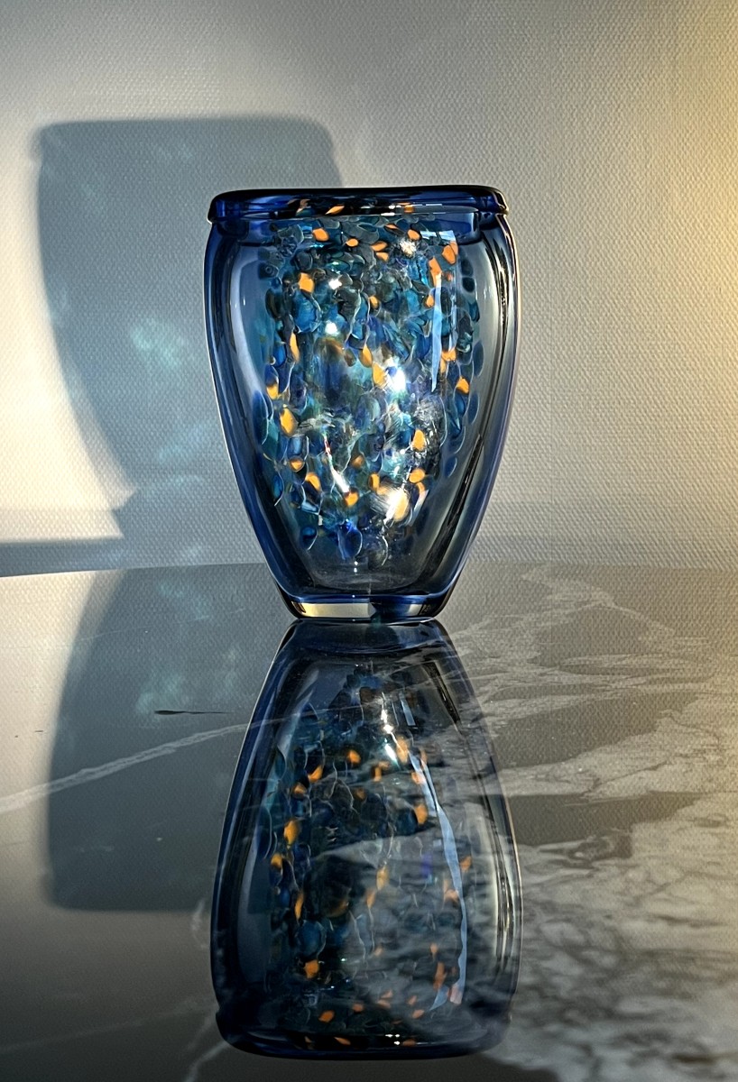 Jean-claude Novaro (1943-2014) Blown Glass Vase From 2012-photo-3