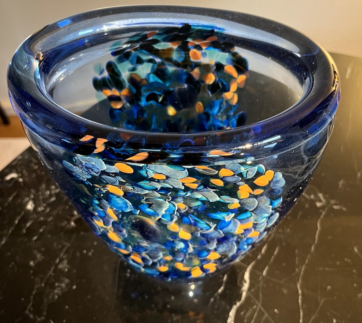 Jean-claude Novaro (1943-2014) Blown Glass Vase From 2012-photo-4