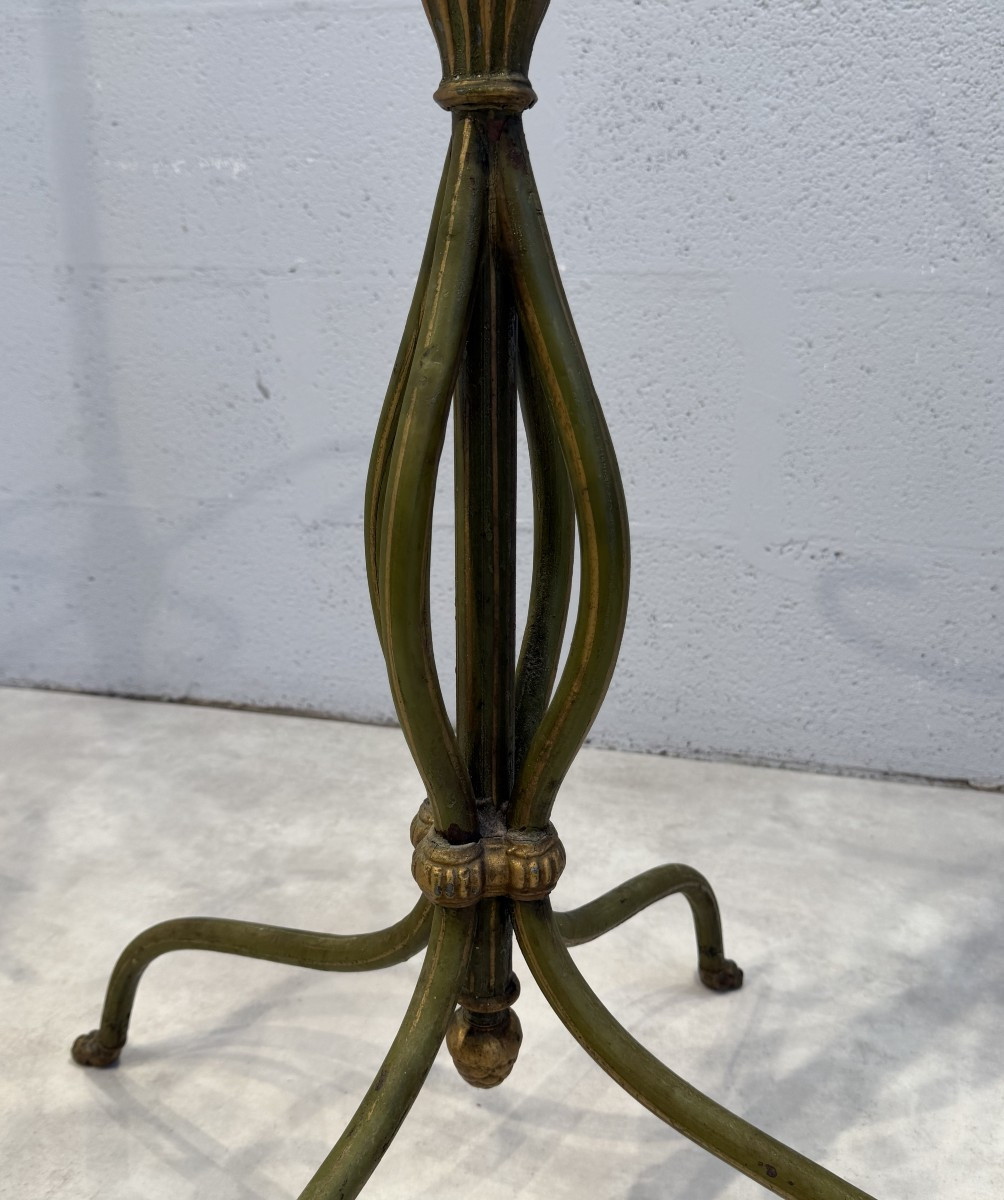 Wrought Iron Coat Stand With Openwork Decoration. Art Nouveau Period.-photo-1