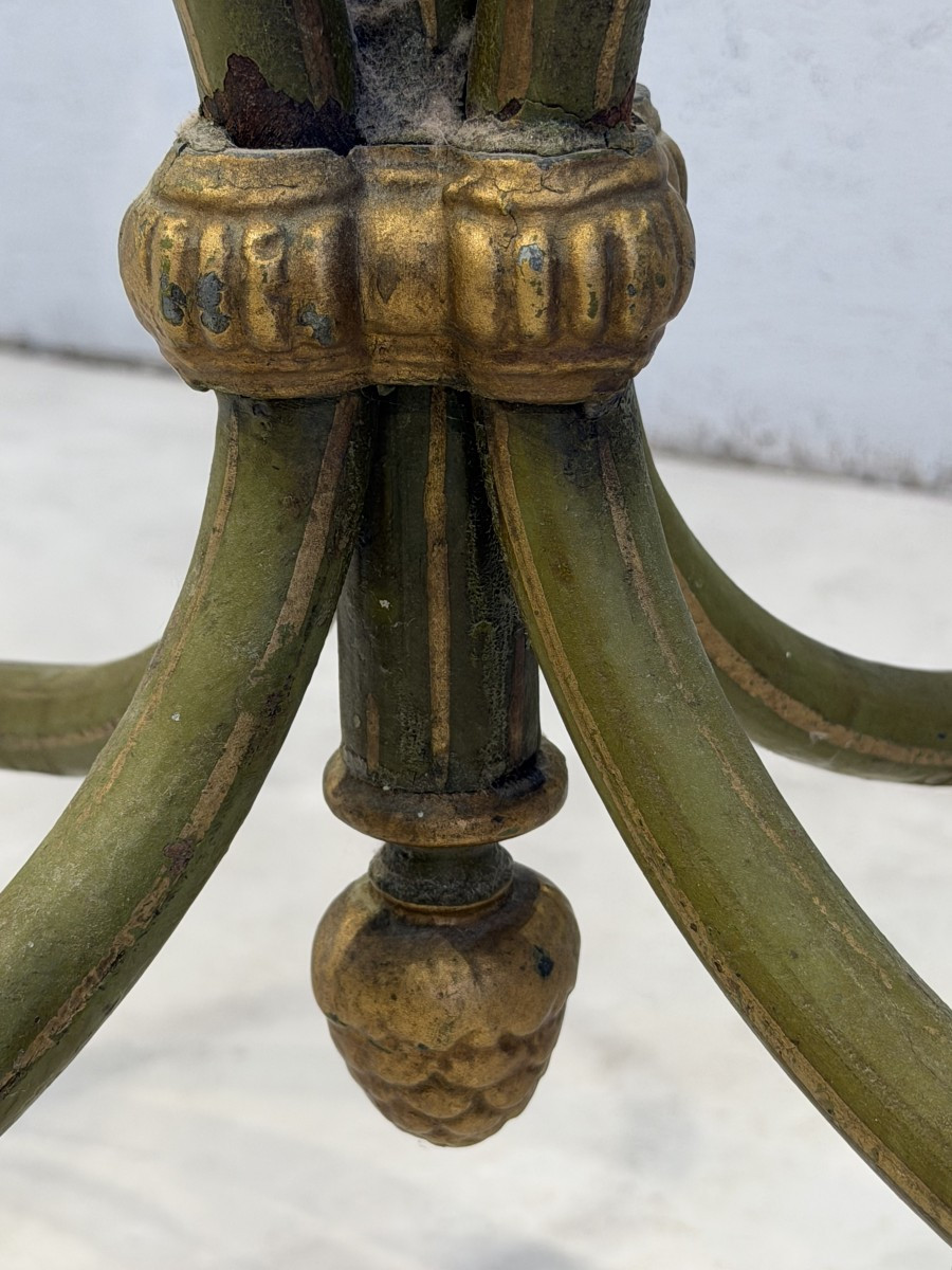Wrought Iron Coat Stand With Openwork Decoration. Art Nouveau Period.-photo-3