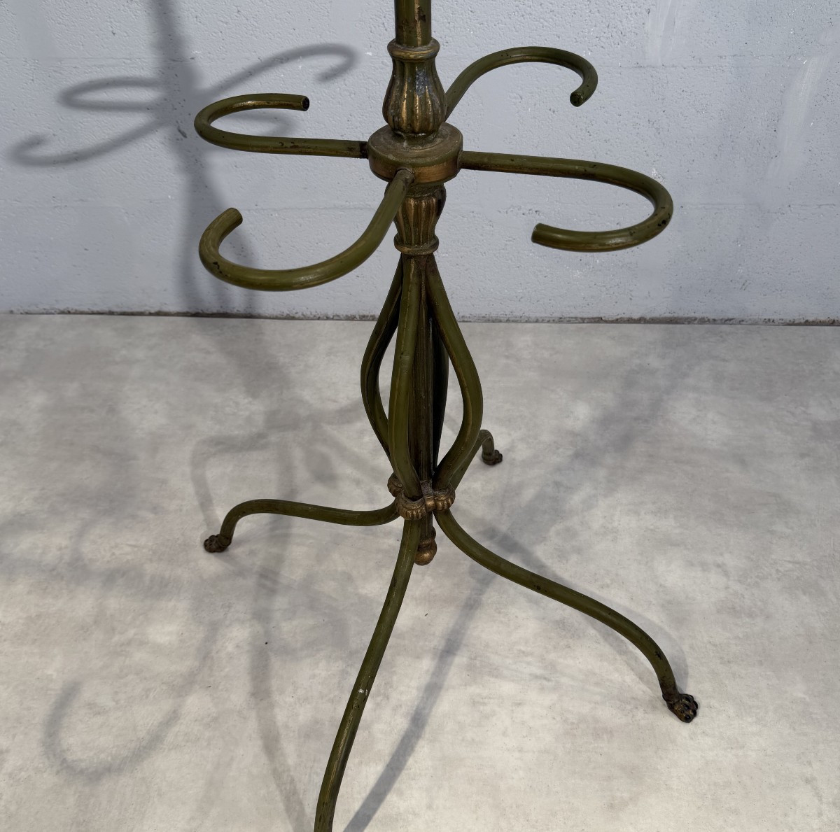 Wrought Iron Coat Stand With Openwork Decoration. Art Nouveau Period.-photo-8