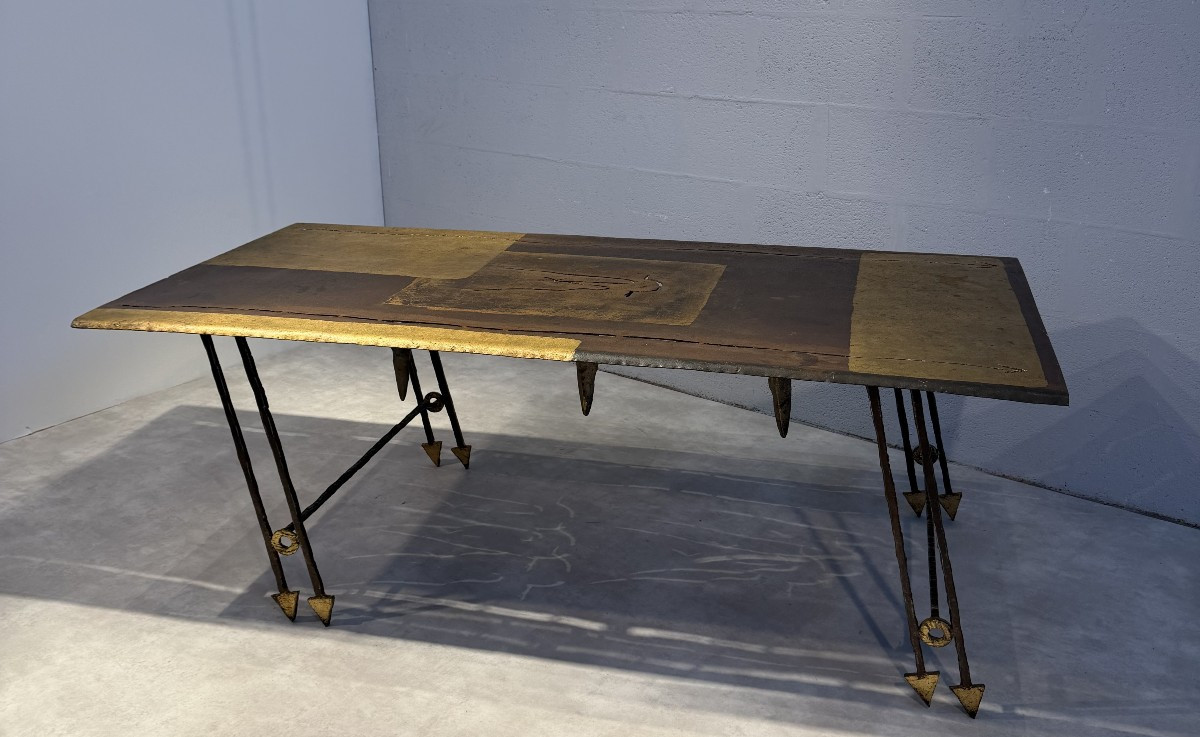 Sculpturale Table à manger de Jean-Jacques ARGUEYROLLES France 1990