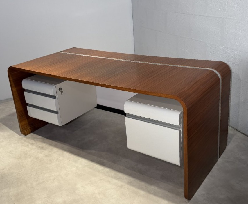 Bureau Michel Boyer (1935-2011) Edition TFM, Mobilier National, circa 1970.-photo-3