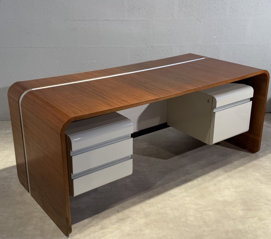 Bureau Michel Boyer (1935-2011) Edition TFM, Mobilier National, circa 1970.-photo-4