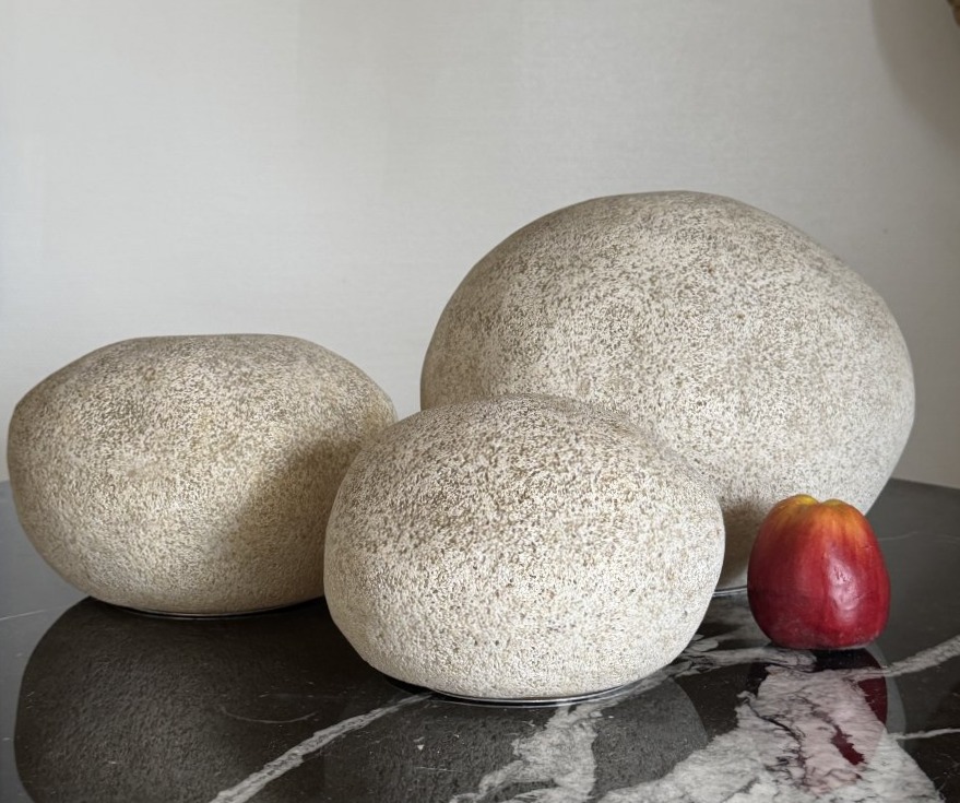 André Cazenave  Atelier A Publisher  Dora Model  Set Of Three “rock” Lamps -photo-2