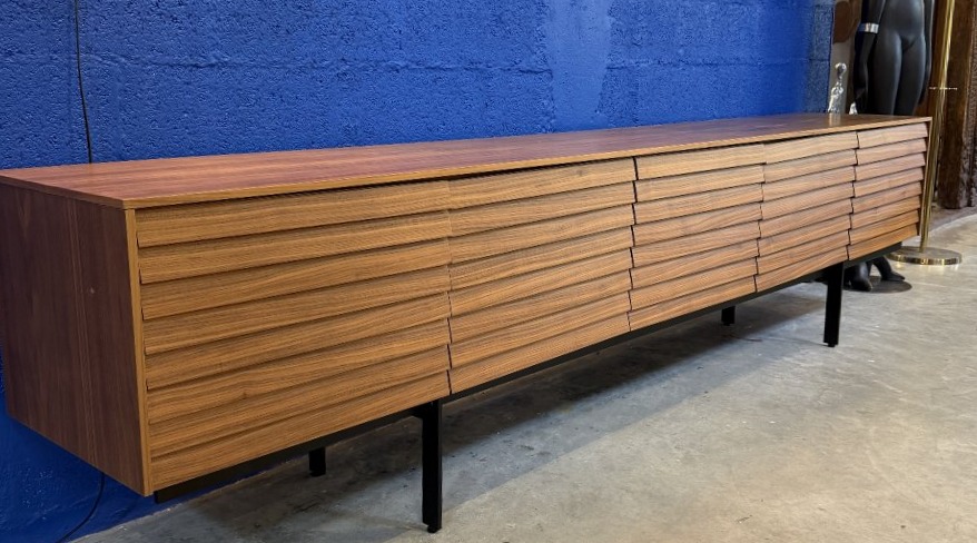 Large Sideboard, A 3-meter Walnut Sideboard By Punt Mobles, Designed By Terence Woodgate-photo-3