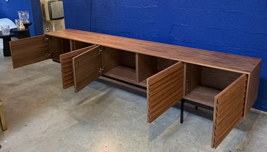 Large Sideboard, A 3-meter Walnut Sideboard By Punt Mobles, Designed By Terence Woodgate-photo-4