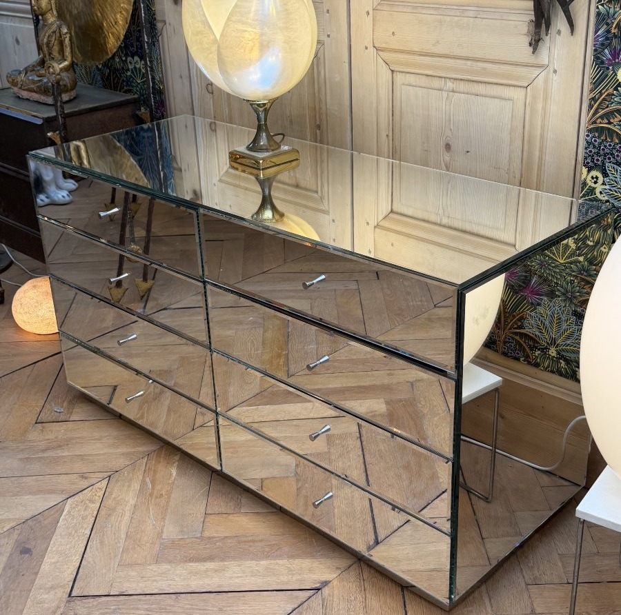 Commode miroirs à 8 tiroirs, Philippe Starck, France -photo-5