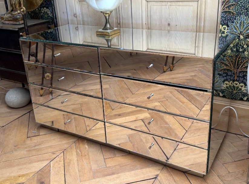 Commode miroirs à 8 tiroirs, Philippe Starck, France 