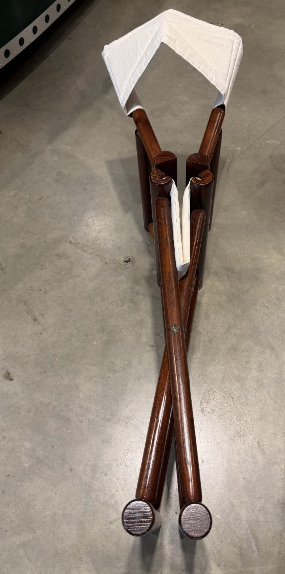 Pair Of Director's Chairs, Wood And Canvas-photo-7