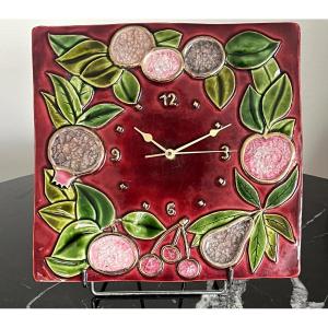 Mithé ESPELT (1923-2020)  Pendule murale Céramique