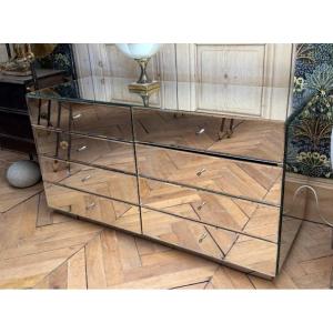 8-drawer Mirrored Dresser, Philippe Starck, France