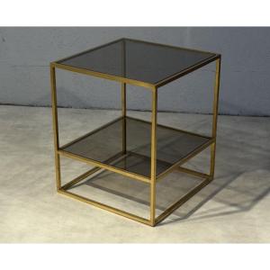 Henri POUENAT  Table d'appoint, Bout de canapé  Modèle "JUSTE"