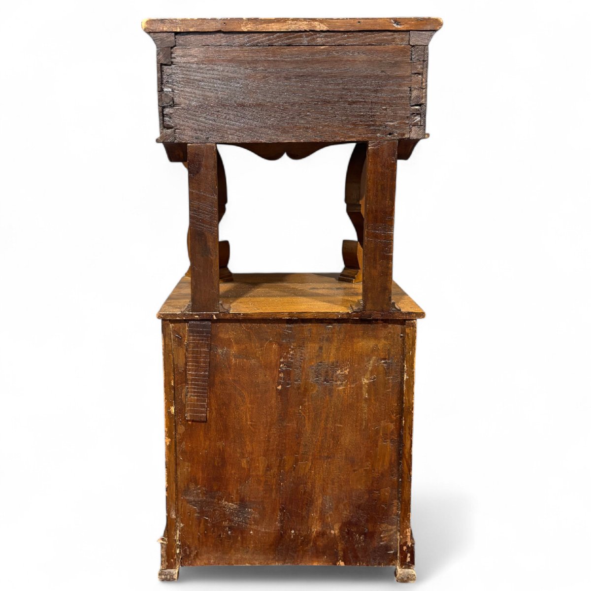 Elegant Late 19th Century Comma-shaped Bedside Table-photo-2