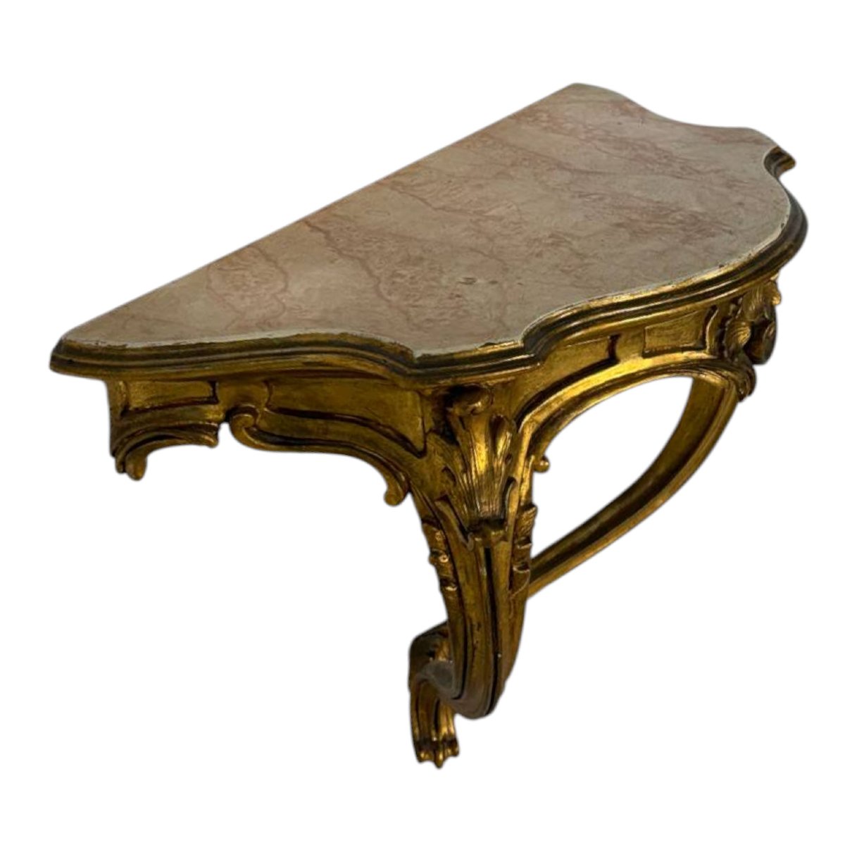 Console murale en bois doré-photo-5