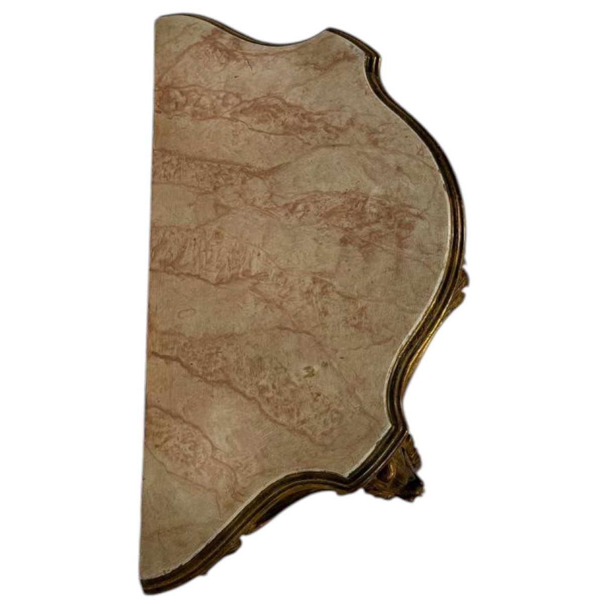 Gilded Wooden Wall Console-photo-1