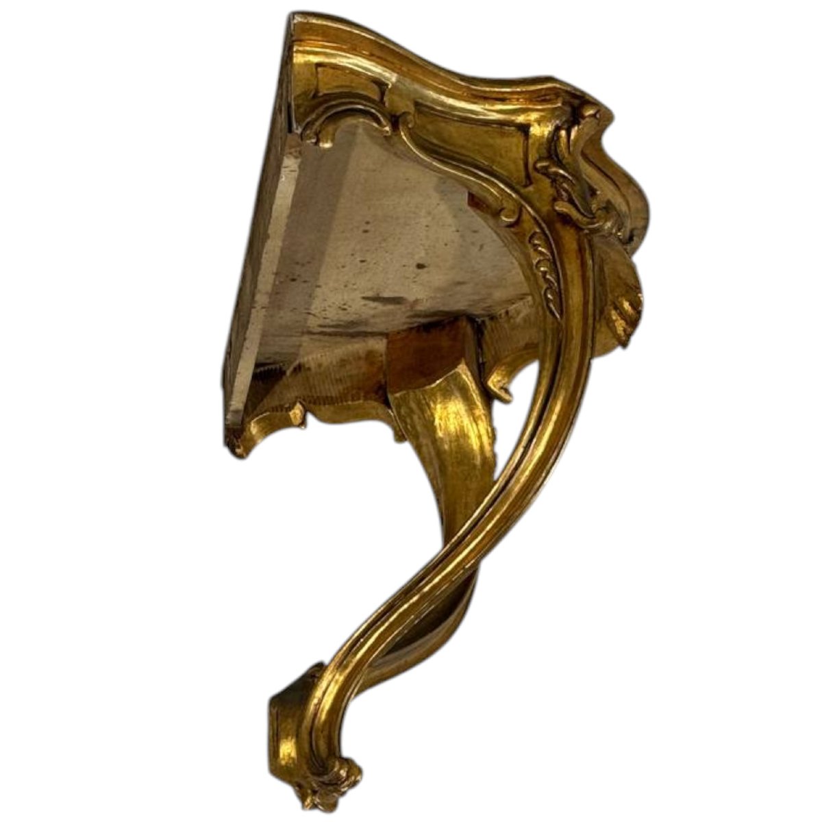 Gilded Wooden Wall Console-photo-2