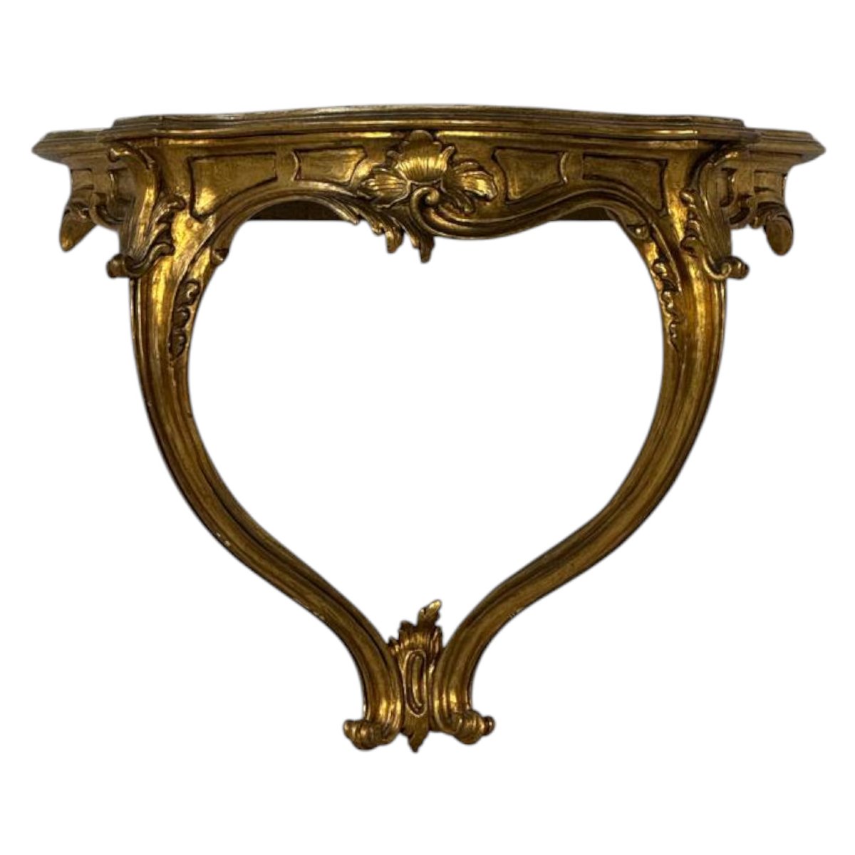 Gilded Wooden Wall Console-photo-4
