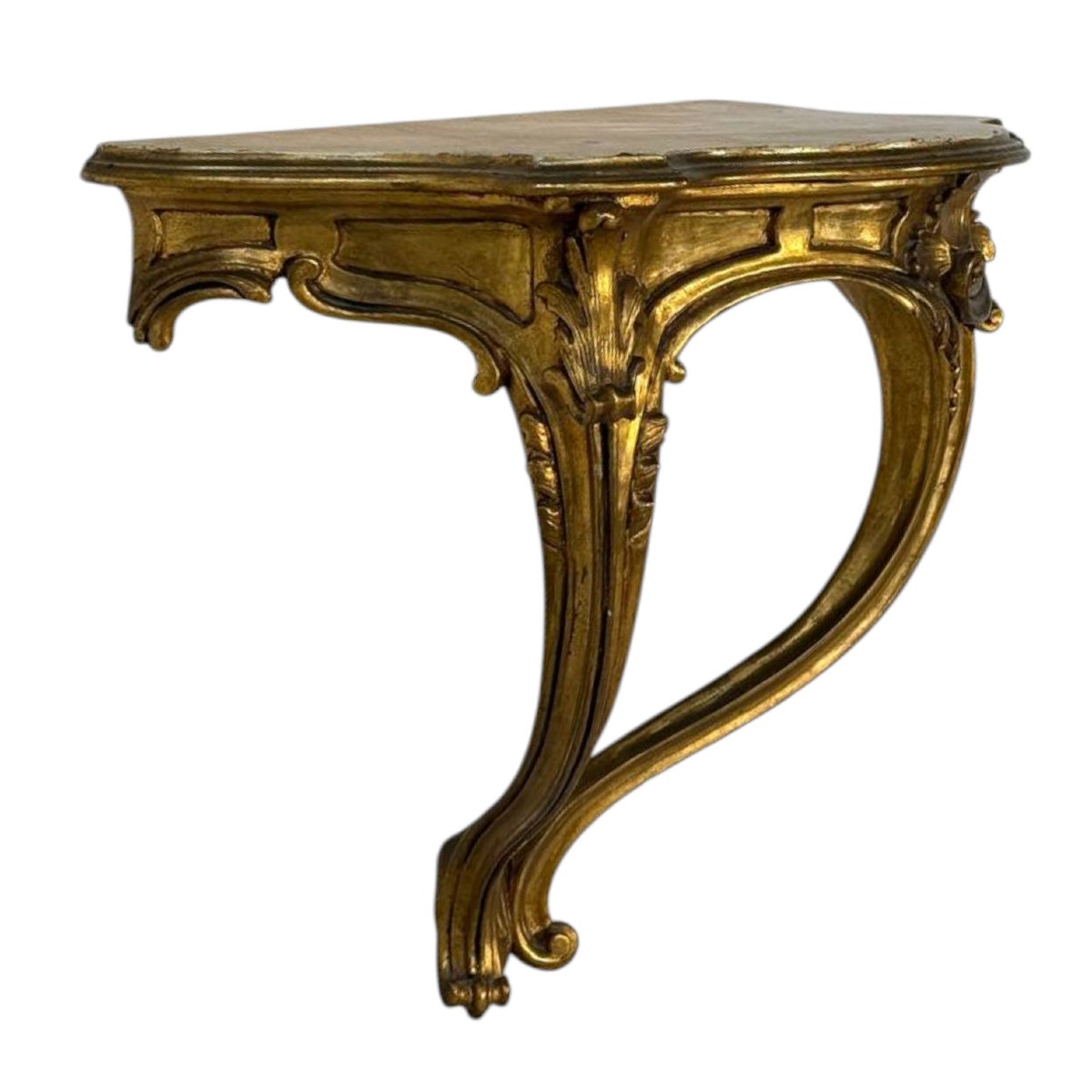 Gilded Wooden Wall Console-photo-5