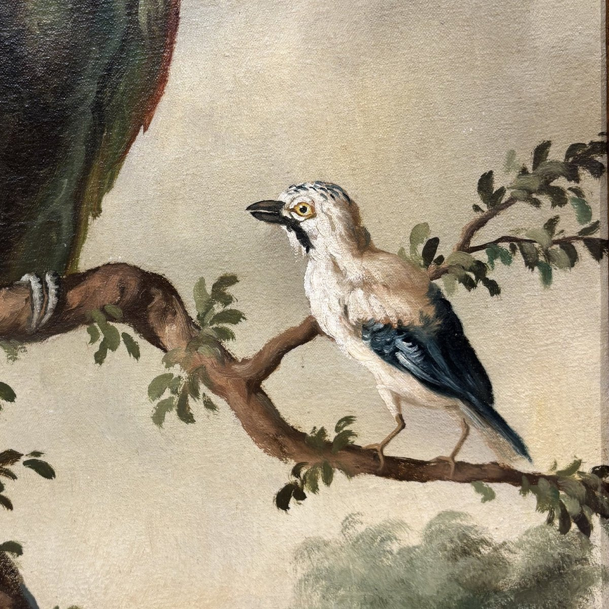 Peinture naturaliste ancienne du XIXe siècle-photo-4