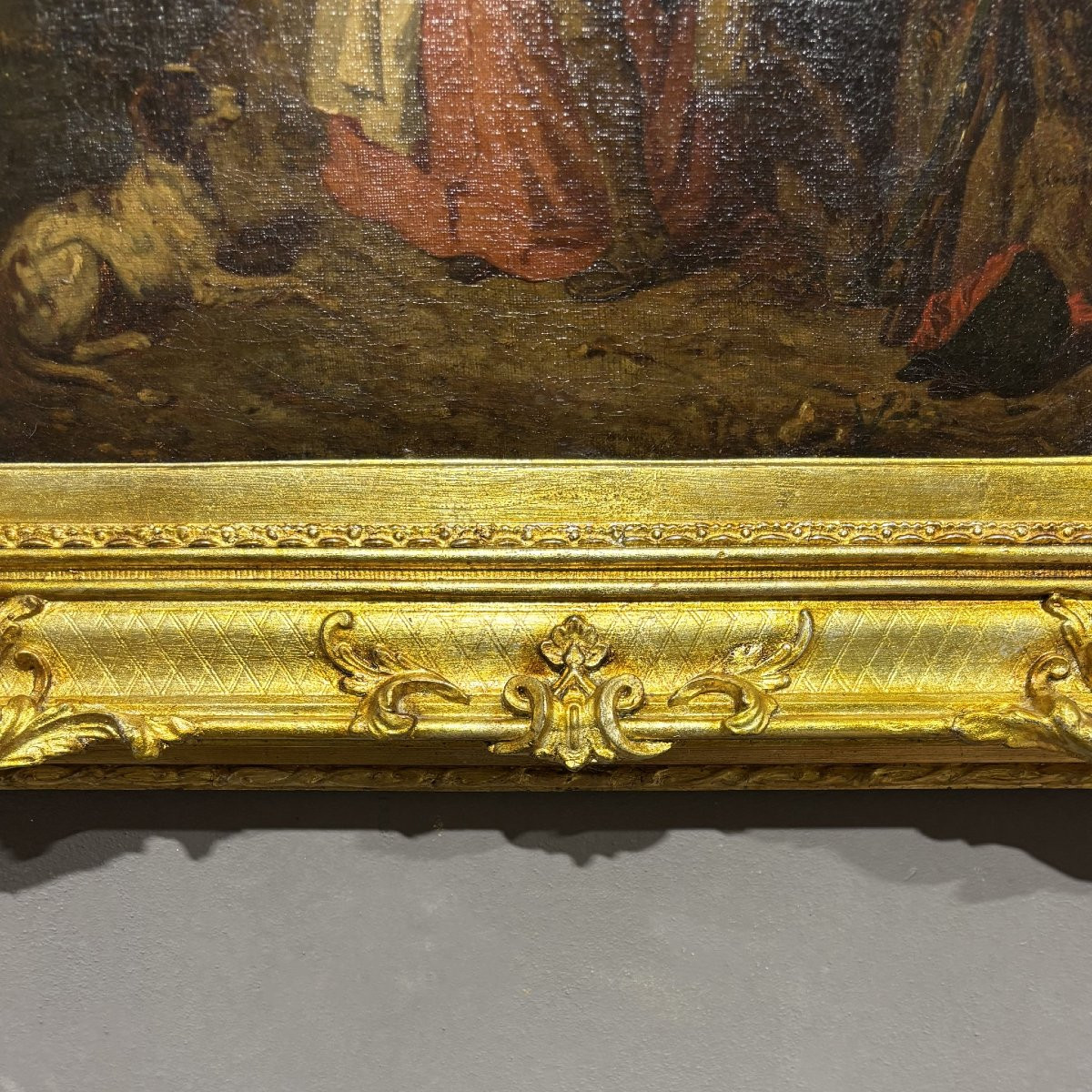 A. Guillemin (1817–1880) – Gallant Scene In A Bucolic Landscape, Oil On Canvas, 19th Century-photo-6