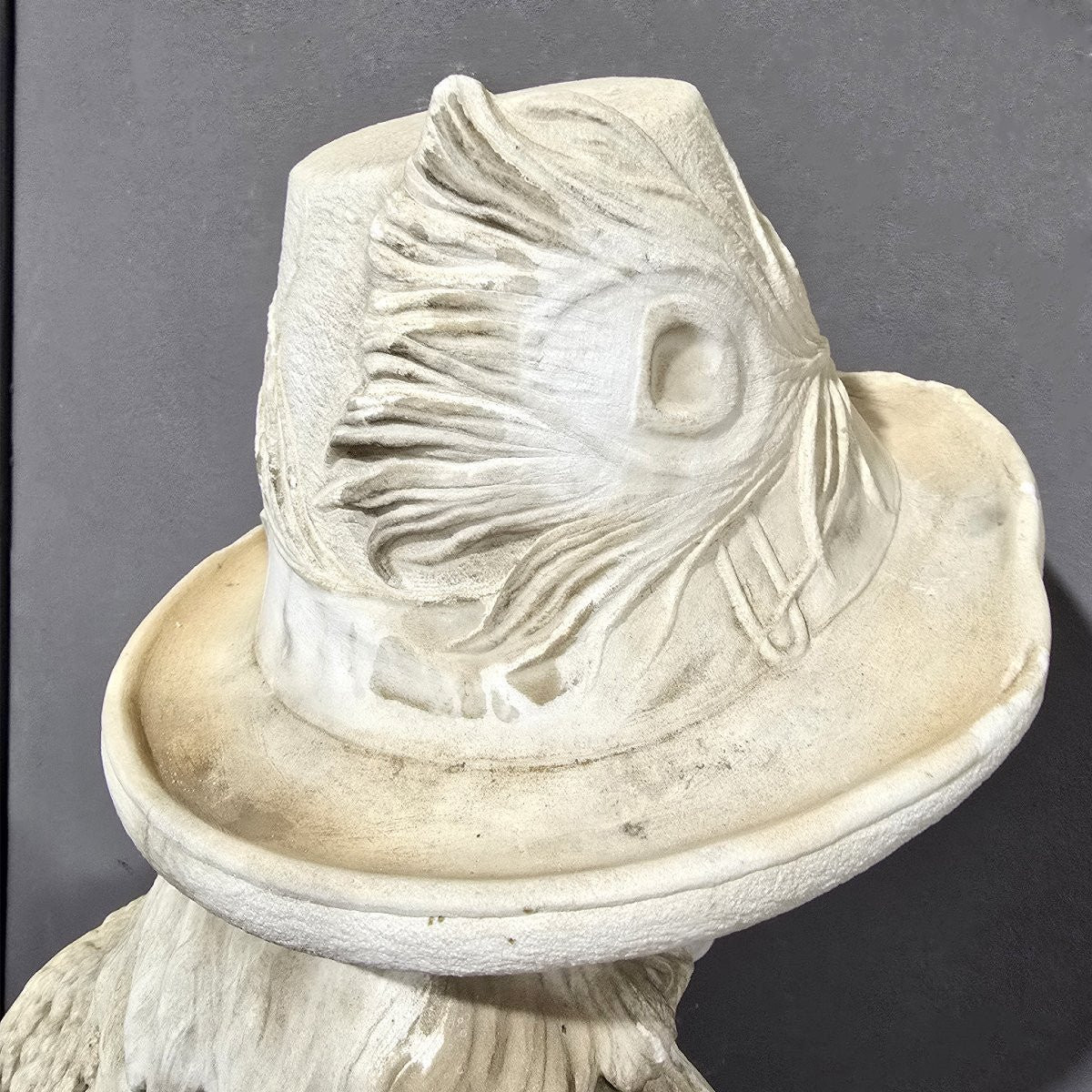 Antique White Marble Bust Of A Young Shepherd, Signed By Giuseppe Carnevale-photo-1