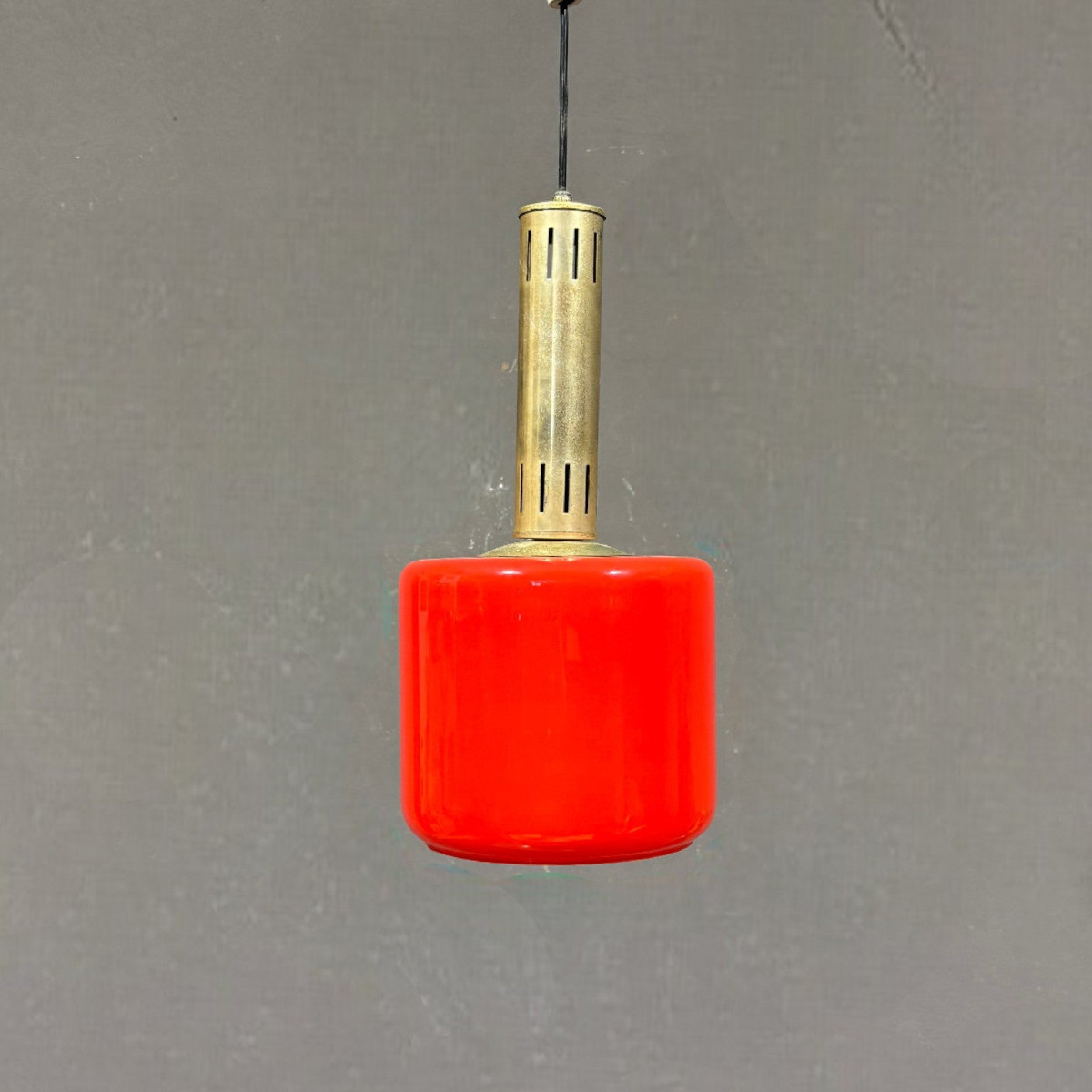Stilnovo Red Glass Pendant Light