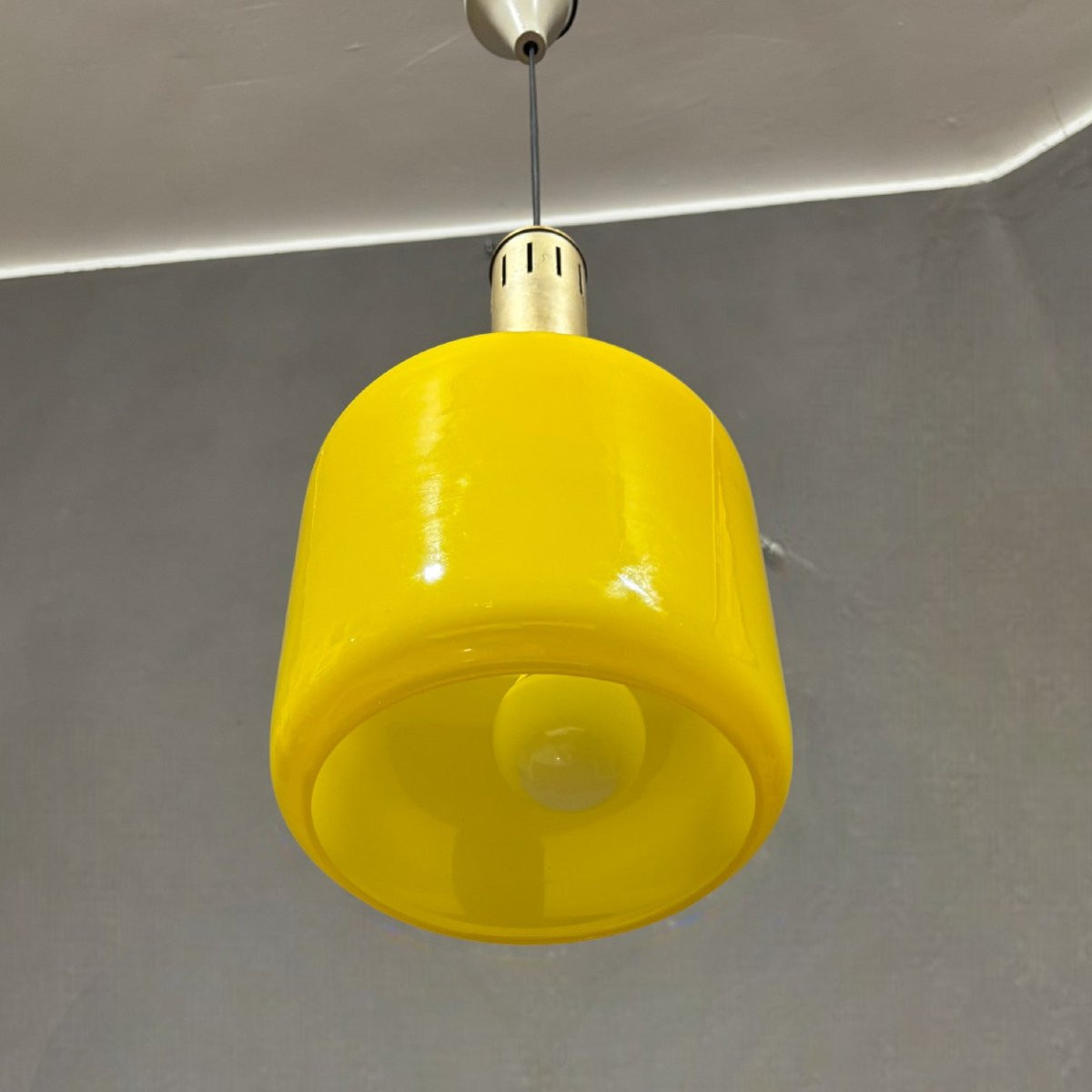 Stilnovo Vetro Yellow Glass Pendant Light-photo-3