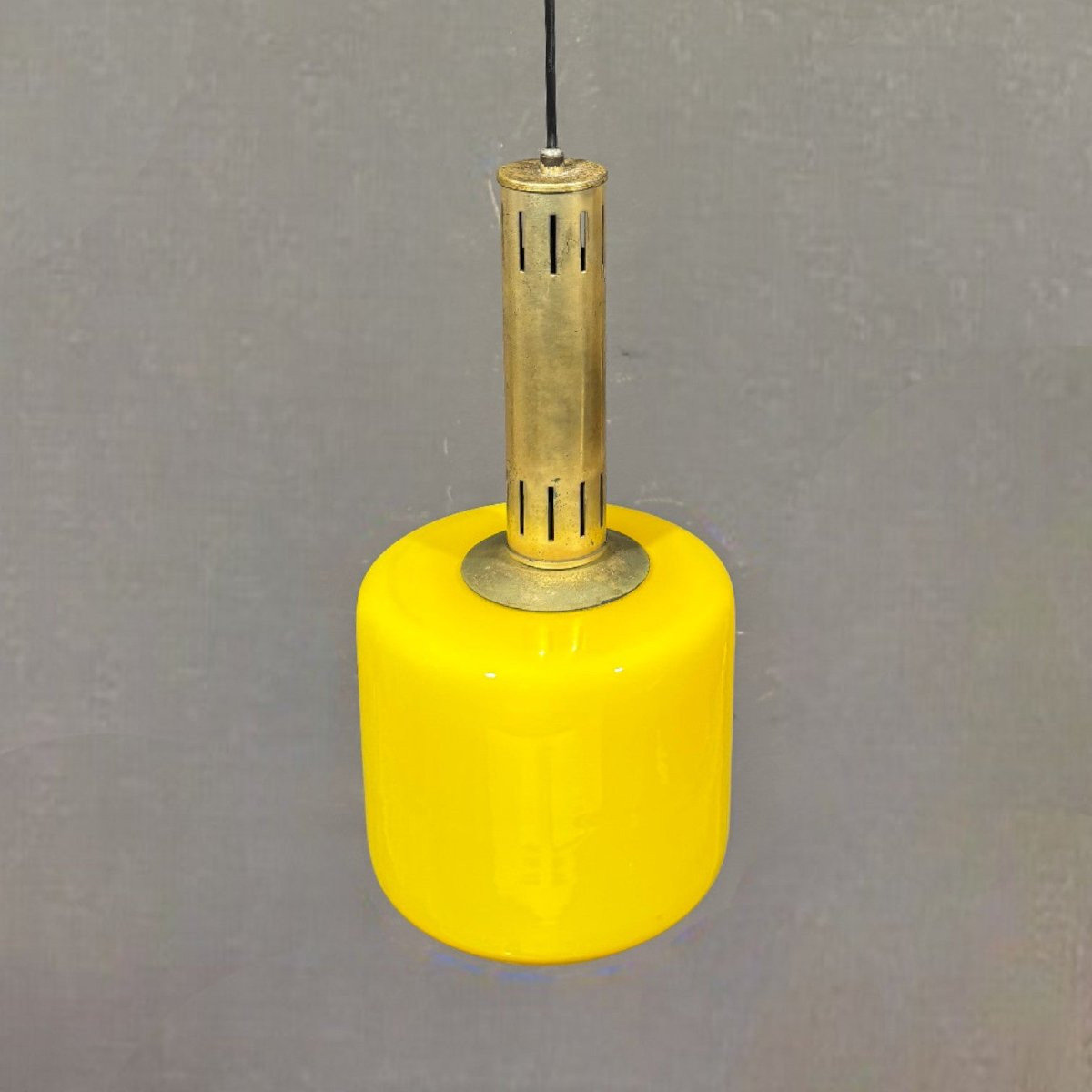 Stilnovo Vetro Yellow Glass Pendant Light-photo-4