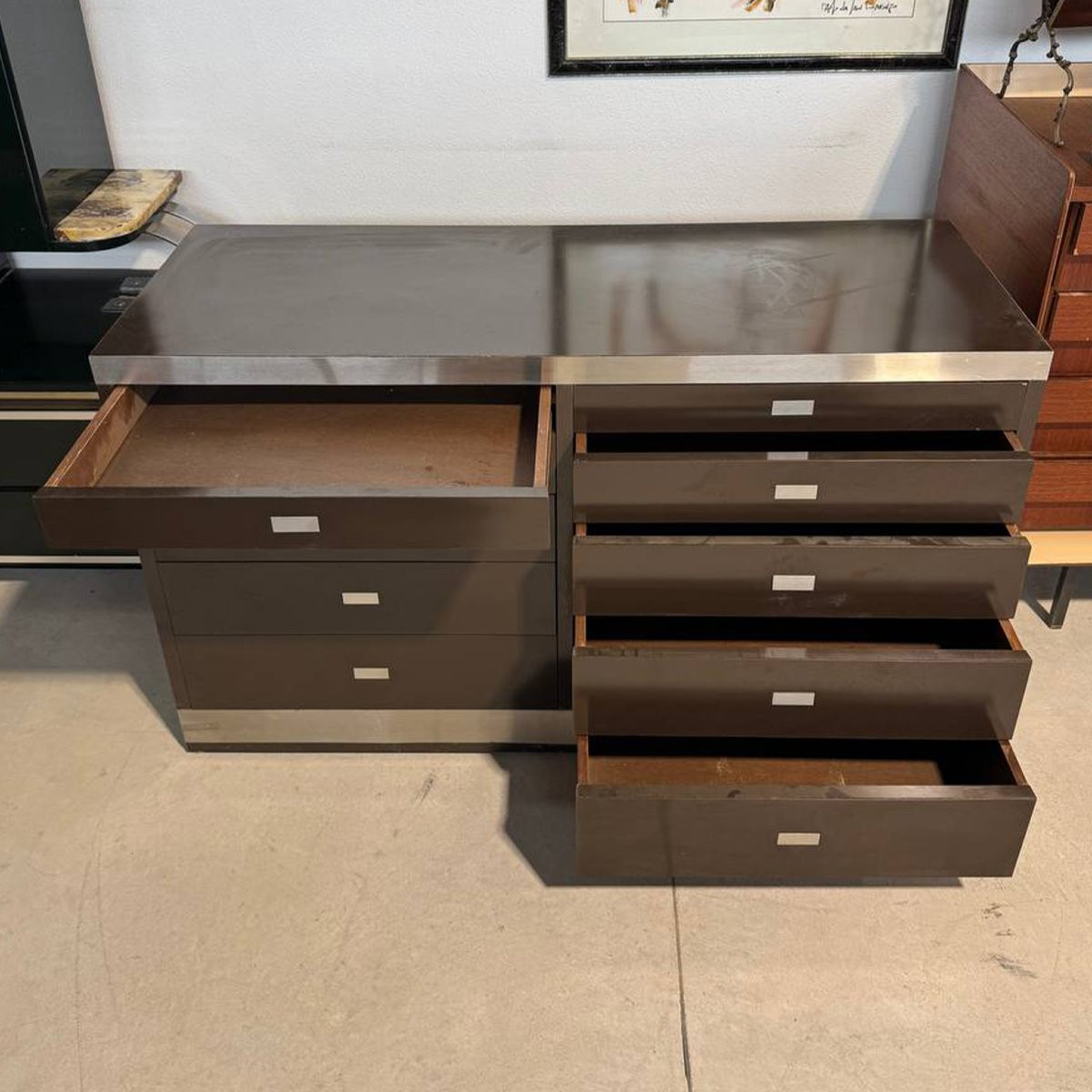 Commode de conception italienne des années 1970 par Willy Rizzo-photo-5